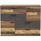 Forte Skive 124,9 x 95,9 x 41,3 cm old wood vintage/betonoptik