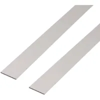 GAH Alberts Flachstange Aluminium, silberfarbig eloxiert 1000 x 60 x 3 mm 2 Stück