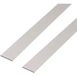 GAH Alberts Flachstange Aluminium, silberfarbig eloxiert 1000 x 60 x 3 mm 2 Stück