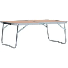 vidaXL Campingtisch Klappbar Braun