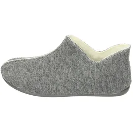 Manitu Damen Hausschuh Stiefelette Schlupfschuh Wollfilz Warmfutter, Größe:39 EU, Farbe:Grau - Grau - 39