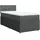 vidaXL Boxspringbett 180 x 200 cm Dunkelgrau