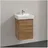 Waschbeckenunterschrank Anschlag links 41 x 55 cm Kansas Oak