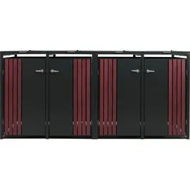 MCW Mülltonnenverkleidung O67 264 x 122 x 84 cm anthrazit