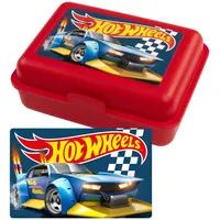 UNITED LABELS Hot Wheels Brotdose - Blue Car Lunchbox Butterbrotdose mit Trennwand Rot