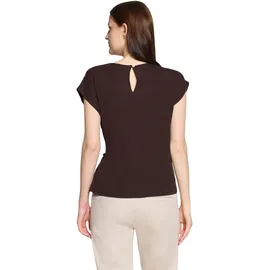 Cartoon Blusenshirt kurzarm in dunkelbraun, | Gr.: 36