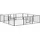 PawHut Welpenauslauf 12 Paneele Schwarz/Grau 60 cm
