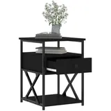 vidaXL Nachtschrank 40 x 42 x 55 cm Schwarz