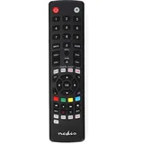 Nedis Universal-Fernbedienung - Vorprogrammiert - 4 Geräte Disney + Button/Google Play Button/Netflix Button/YouTube Button - Infrarot - Schwarz