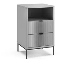 Vicco Nachtschrank Eliza 40 x 40 x 66 cm Grau/Schwarz