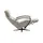 Hukla Relaxsessel Pierre Leder 75 x 117 x 87 cm Grau elektrisch
