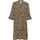 St Tropez EdaSZ Blusenkleid Animal-Print Schwarz M