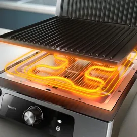Philips Kontaktgrill HD6301/90 schwarz