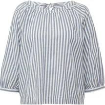 s.Oliver Streifenbluse mit Raffung und Schleife blau 40