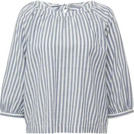 s.Oliver Streifenbluse mit Raffung und Schleife blau 40