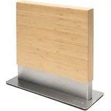 Coninx Messerblock Magnetisch Doppelseitig | Messerhalter Magnetisch ohne Messer | Küchenmesser Knife Holder mit Starkem Magnet | Messerständer Magnetisch Messerbrett Beidseitig Rutschfest | Bambus