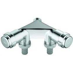 GROHE WAS-Doppelventil 1/2", einfach, chrom