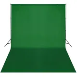 vidaXL Fotohintergrund-System 500 x 300 cm Grün