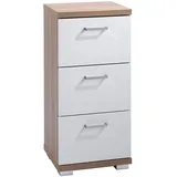 byLIVING Badezimmer, Kommode NEBRASKA, Breite 35,5, cm, Artisan Eiche/weiß