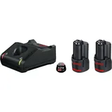Bosch Professional Akku-Starterset 1600A019R8 inkl. 2 x 4,0 Ah Akku + Ladegerät