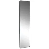 Home4You Spiegel, Schwarz - Metall - 30 x 150 cm