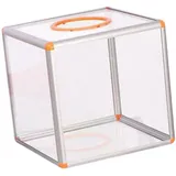 predolo Durchsichtige Tombola-Box, Lotterie-Box, rostbeständig, multifunktional, Abstimmungsbox, transparente Spardose für Bar, Schule, Wahlen, Treffen, Büro, Groß