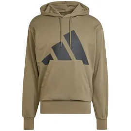 adidas Essentials Big Logo French Terry Kapuzenpullover Olive Strata / Black L
