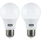 xavax LED-Lampe E27 806lm ersetzt 60W, Glühlampe, warmweiß 2 Stück, (00112901)