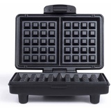 LIVOO DOP217 Edelstahl Waffelautomat Waffelgerät 800 W Schwarz