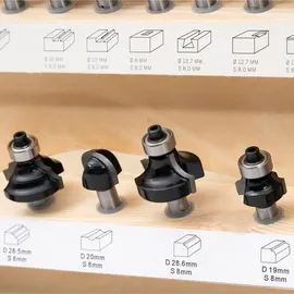 Stier Fräsersortiment 30-teilig 8 mm in Vitrine