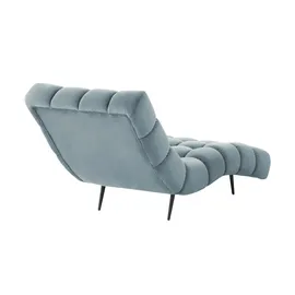 Switch Relaxliege Delphi Velours 80 x 91 x 166 cm Blau