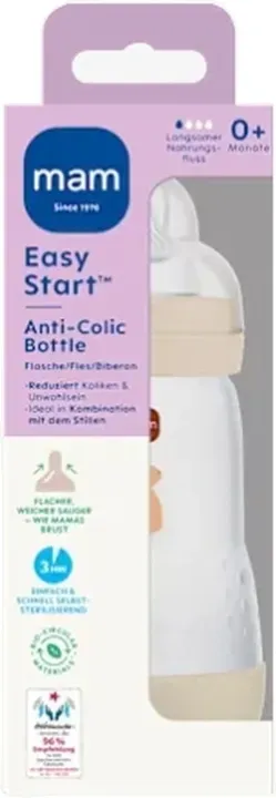 MAM Easy Start Elements Anti-Colic Flasche matt 0+ Monate 260ml