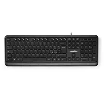 Nedis Kabelgebundenes Keyboard US-Layout (US-English) - USB-A | QWERTY |Numerische Tastatur