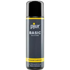 pjur BASIC Silicone - Silikon-Gleitgel ideal für Einsteiger - kondomgeeignet und nicht klebend - für Männer & Frauen (250ml)