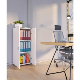 MID.YOU Ulas Aktenschrank 49 x 34 x 108 cm weiß