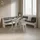 livinity® Eckbankgruppe, Weiß 210 x 210 cm mit Tisch