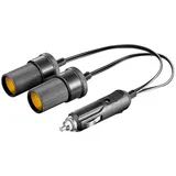 goobay 11766 Auto Zigarettenanzünder 12/24V Stecker mit 3A Sicherung
