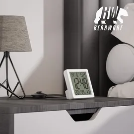 Bearware Wecker digital weiß