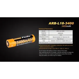 Fenix 18650 3400 mAh 1 St.