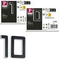 Paulmann Bundle Solar LED Hausnummernleuchte Nummer 10 - Schwarz