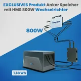 Anker SOLIX Solarspeicher 1600Wh mit Hoymiles HMS-800W-2T WIFI Wechselrichter