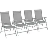 Songmics Komfortabler Gartenstuhl grau