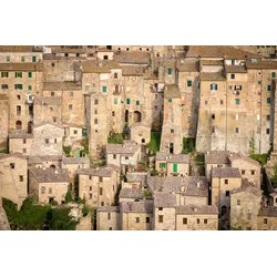 Fototapete PAPERMOON "Alte Stadt", bunt, B:3,50m L:2,60m, Vlies, Tapeten