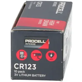 Duracell Batterie Lithium CR123A, 3V Intense Retail Box