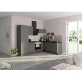 OPTIFIT Winkelküche L-Form 270 cm Basaltgrau