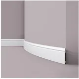 NMC Sockelleiste FL2 Flex wallstyl Weiß 2 St. 200 x 1,5 x 12 cm