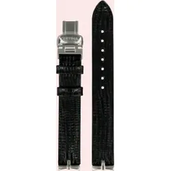 Certina - Ds Dream Lederband Schwarz 14/14mm C600017771 - eidechsen-prägung,kalb,schwarz
