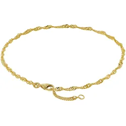 trendor 50507 Fußkettchen 333 Gold Singapur-Muster Breite 2,4 mm