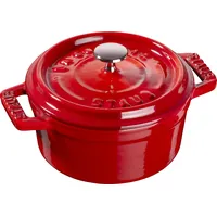 Mini Cocotte Topf 250 ml rot aus Gusseisen gefertigt