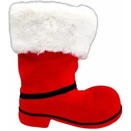 IDENA Nikolausstiefel rot 16x11x18cm Weihnachten Deko - Geschenkverpackung